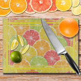 Citrus Slices en Stripes Snijplank
