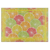Citrus Slices en Stripes Snijplank (Voorkant)