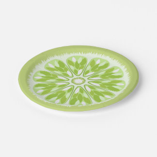 Citrus Slices Green Limoen Papieren Bordje