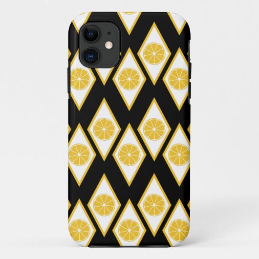 Citrus Slices in het moderne diamantpatroon Case-Mate iPhone Case (Achterkant)
