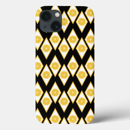Citrus Slices in het moderne diamantpatroon Case-Mate iPhone Case (Achterkant)