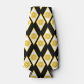 Citrus Slices in het moderne diamantpatroon Flesjeskoeler (Voorkant)