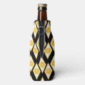 Citrus Slices in het moderne diamantpatroon Flesjeskoeler (Fles Achterkant)