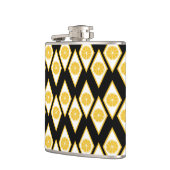 Citrus Slices in het moderne diamantpatroon Heupfles (Links)