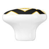 Citrus Slices in het moderne diamantpatroon Keramische Knop (Zijkant)