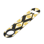 Citrus Slices in het moderne diamantpatroon Speed Flessenopener (Achterkant Gekanteld)