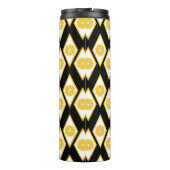Citrus Slices in het moderne diamantpatroon Thermosbeker (Achterkant)