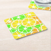 Citrus Slices Kartonnen Onderzetters (Schuin)