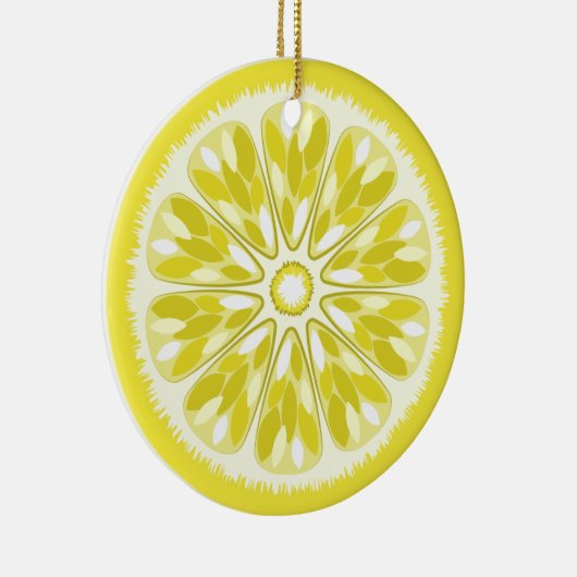 Citrus Slices Lemon Keramisch Ornament (Rechts)