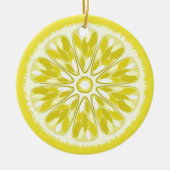 Citrus Slices Lemon Keramisch Ornament (Voorkant)