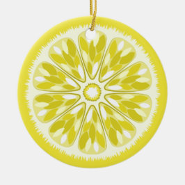 Citrus Slices Lemon Keramisch Ornament