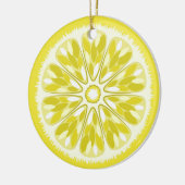 Citrus Slices Lemon Keramisch Ornament (Links)
