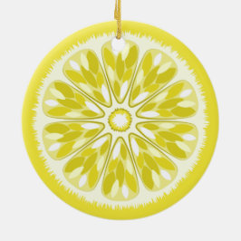 Citrus Slices Lemon Keramisch Ornament