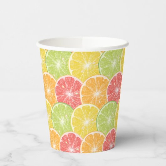 Citrus Slices Papieren Bekers (Links)