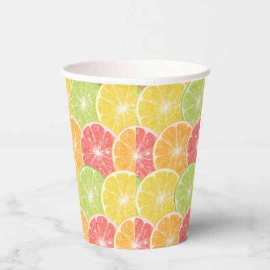Citrus Slices Papieren Bekers (Rechts)