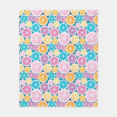 Citrus Slices Pattern Fleece Deken (Voorkant)