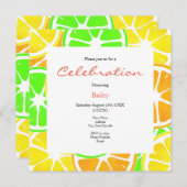 Citrus Slices Pattern Kaart (Voorkant / Achterkant)