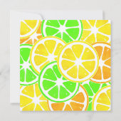 Citrus Slices Pattern Kaart (Achterkant)