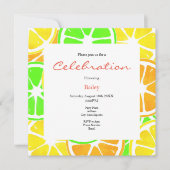 Citrus Slices Pattern Kaart (Voorkant)