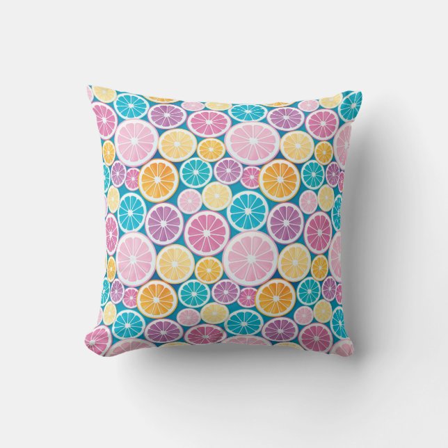Citrus Slices Pattern Kussen (Voorkant)