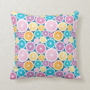 Citrus Slices Pattern Kussen