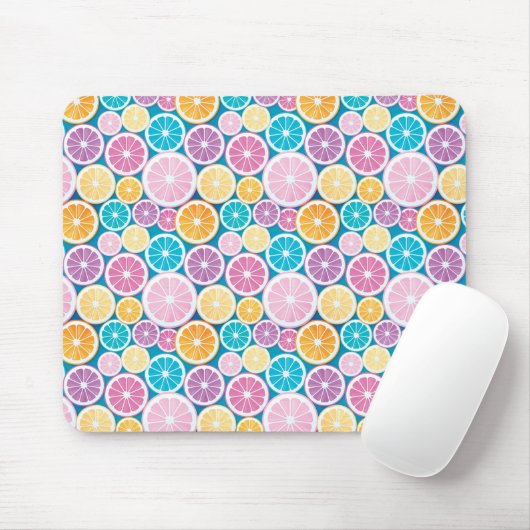 Citrus Slices Pattern Muismat (Met muis)