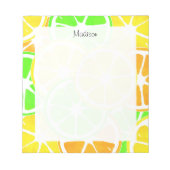 Citrus Slices Pattern Notitieblok (Voorkant)
