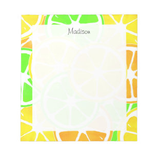 Citrus Slices Pattern Notitieblok