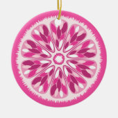 Citrus Slices Pink Lemon Keramisch Ornament (Voorkant)