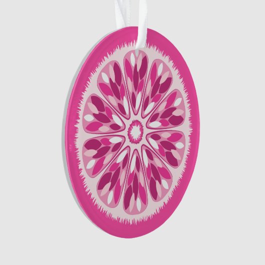 Citrus Slices Pink Lemon Ornament (voorkant)