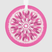 Citrus Slices Pink Lemon Ornament (achterkant)