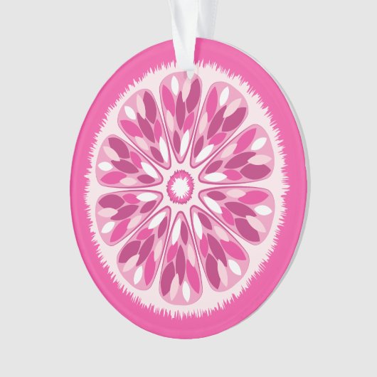 Citrus Slices Pink Lemon Ornament (voorkant)