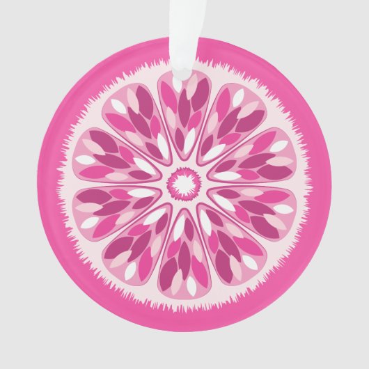 Citrus Slices Pink Lemon Ornament (voorkant)