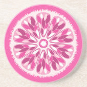 Citrus Slices Pink Lemon Zandsteen Onderzetter (Voorkant)