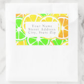 Citrus Slices Rechthoekige Sticker (Tas)
