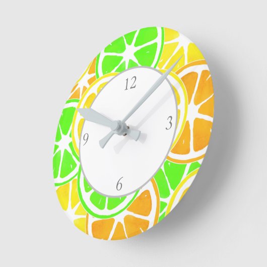 Citrus Slices Ronde Klok (Hoek)