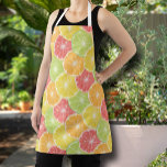 Citrus Slices Schort<br><div class="desc">Schort met kleurrijke plakken van citroenen, lemmetjes, sinaasappels en pompelmoezen. Een leuke aanvulling op je zomerkeuken of een cadeau. Punten in onze winkel koppelen.</div>
