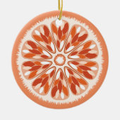 Citrus Slices Sinaasappel Keramisch Ornament (Voorkant)