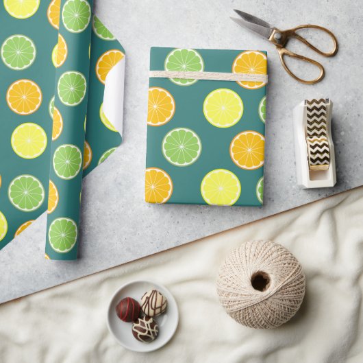 Citrus Slices Wrapping Paper Cadeaupapier (Crafts)
