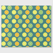 Citrus Slices Wrapping Paper Cadeaupapier (Vlak)