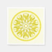 Citrus Slices Yellow Lemon Servet (Voorkant)