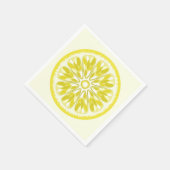 Citrus Slices Yellow Lemon Servet (Hoek)