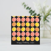 Citrus Snoep Lemon Fruit Pattern Birthday (Staand voorkant)