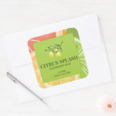 Citrus Soap Aangepast label Sticker (Envelop)