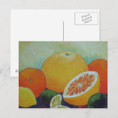 Citrus Splash-Briefkaart Briefkaart (Voorkant / Achterkant)