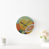 Citrus Splash Clock Ronde Klok (Huis)