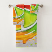 Citrus Splash Design Bad Handdoek (Insitu)