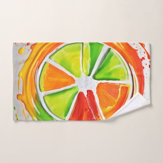 Citrus Splash Design Bad Handdoek (Handdoek)