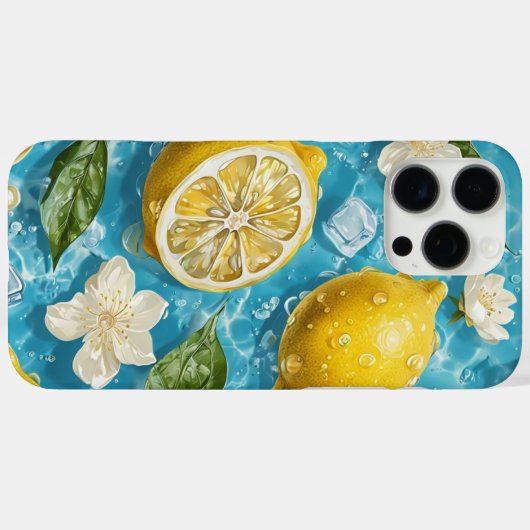 Citrus Splash Lemon Case-Mate iPhone Case (Achterkant (horizontaal))