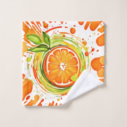Citrus Splash of Joy Bad Handdoek (Wasdoekje)
